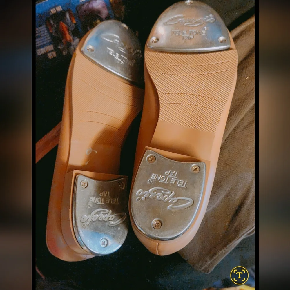 Capezio Kids Dress Shoes in Tan - Picture 5 of 7